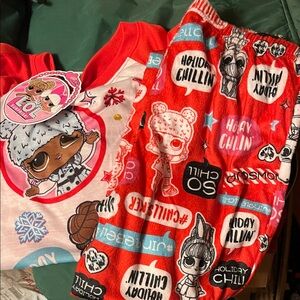 L.O.L. Surprise! Red and White Kids Pajama Set